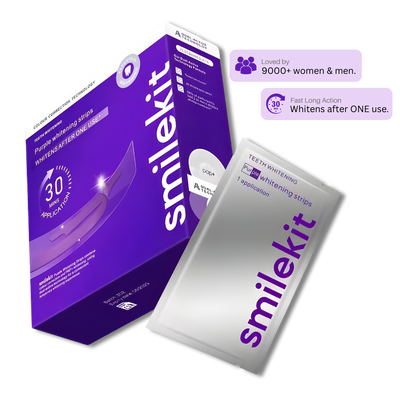 Teeth Whitening Strips - 28 Pairs PAP+ Purple color correction teeth strips